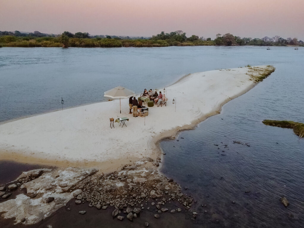 Mpala Jena Private Exclusive Boating Safari Sundowners