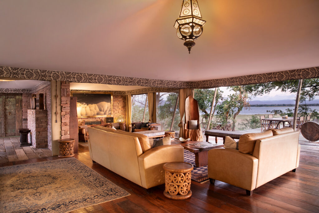 Great Plains Tembo Plains Camp Guest suite Lounge