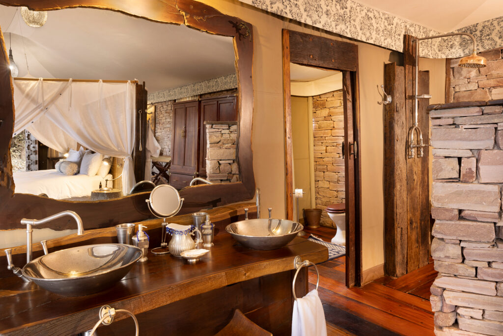 Great Plains Tembo Plains Camp Guest suite vanity
